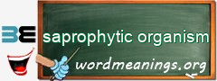 WordMeaning blackboard for saprophytic organism